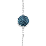 Ladies Classic Round Memorial Ashes Bracelet - Cherished Urns
