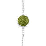 Ladies Classic Round Memorial Ashes Bracelet - Cherished Urns