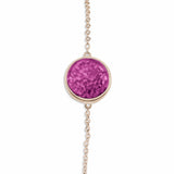 Ladies Classic Round Memorial Ashes Bracelet - Cherished Urns