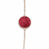 Ladies Classic Round Memorial Ashes Bracelet - Cherished Urns
