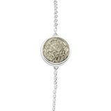 Ladies Classic Round Memorial Ashes Bracelet - Cherished Urns