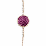 Ladies Classic Round Memorial Ashes Bracelet - Cherished Urns