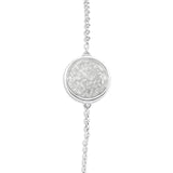 Ladies Classic Round Memorial Ashes Bracelet - Cherished Urns