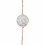 Ladies Classic Round Memorial Ashes Bracelet - Cherished Urns