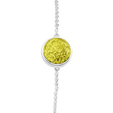 Ladies Classic Round Memorial Ashes Bracelet - Cherished Urns