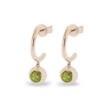 Ladies Rondure Crescent Cremation Ashes Earrings - Cherished Urns