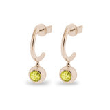 Ladies Rondure Crescent Cremation Ashes Earrings - Cherished Urns