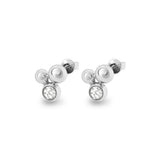Ladies Rondure Array Cremation Ashes Earrings - Cherished Urns