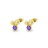 Ladies Rondure Array Cremation Ashes Earrings - Cherished Urns