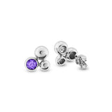Ladies Rondure Array Cremation Ashes Earrings - Cherished Urns