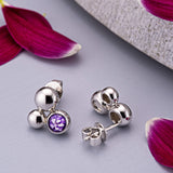 Ladies Rondure Array Cremation Ashes Earrings - Cherished Urns