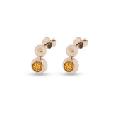 Ladies Rondure Drop Cremation Ashes Earrings - Cherished Urns