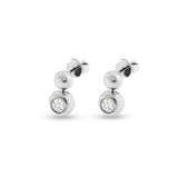 Ladies Rondure Drop Cremation Ashes Earrings - Cherished Urns
