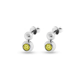 Ladies Rondure Drop Cremation Ashes Earrings - Cherished Urns