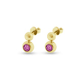 Ladies Rondure Drop Cremation Ashes Earrings - Cherished Urns