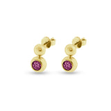 Ladies Rondure Drop Cremation Ashes Earrings - Cherished Urns