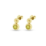Ladies Rondure Drop Cremation Ashes Earrings - Cherished Urns