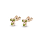 Ladies Rondure Array Triple Cremation Ashes Earrings - Cherished Urns