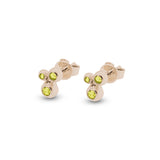 Ladies Rondure Array Triple Cremation Ashes Earrings - Cherished Urns