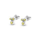 Ladies Rondure Array Triple Cremation Ashes Earrings - Cherished Urns