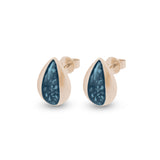 Ladies Rondure Teardrop Cremation Ashes Earrings - Cherished Urns