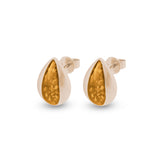 Ladies Rondure Teardrop Cremation Ashes Earrings - Cherished Urns