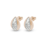 Ladies Rondure Teardrop Cremation Ashes Earrings - Cherished Urns