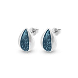 Ladies Rondure Teardrop Cremation Ashes Earrings - Cherished Urns