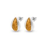 Ladies Rondure Teardrop Cremation Ashes Earrings - Cherished Urns
