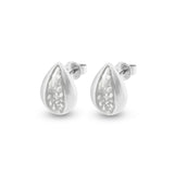 Ladies Rondure Teardrop Cremation Ashes Earrings - Cherished Urns