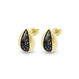 Ladies Rondure Teardrop Cremation Ashes Earrings - Cherished Urns