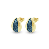 Ladies Rondure Teardrop Cremation Ashes Earrings - Cherished Urns