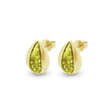 Ladies Rondure Teardrop Cremation Ashes Earrings - Cherished Urns