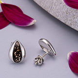 Ladies Rondure Teardrop Cremation Ashes Earrings - Cherished Urns