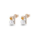 Ladies Rondure Opulence Cremation Ashes Earrings - Cherished Urns