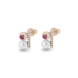 Ladies Rondure Opulence Cremation Ashes Earrings - Cherished Urns