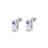 Ladies Rondure Opulence Cremation Ashes Earrings - Cherished Urns