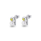 Ladies Rondure Opulence Cremation Ashes Earrings - Cherished Urns