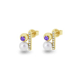 Ladies Rondure Opulence Cremation Ashes Earrings - Cherished Urns
