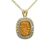 Ladies Treasure Memorial Ashes Pendant with Fine Crystals - Cherished Urns
