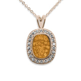 Ladies Treasure Memorial Ashes Pendant with Fine Crystals - Cherished Urns