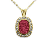 Ladies Treasure Memorial Ashes Pendant with Fine Crystals - Cherished Urns