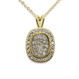 Ladies Treasure Memorial Ashes Pendant with Fine Crystals - Cherished Urns