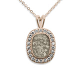 Ladies Treasure Memorial Ashes Pendant with Fine Crystals - Cherished Urns