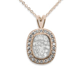 Ladies Treasure Memorial Ashes Pendant with Fine Crystals - Cherished Urns