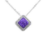 Ladies Bless Memorial Ashes Pendant with Fine Crystals - Cherished Urns