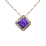 Ladies Bless Memorial Ashes Pendant with Fine Crystals - Cherished Urns