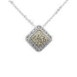 Ladies Bless Memorial Ashes Pendant with Fine Crystals - Cherished Urns