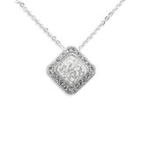Ladies Bless Memorial Ashes Pendant with Fine Crystals - Cherished Urns