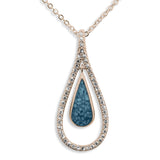 Ladies Teardrop Memorial Ashes Pendant - Cherished Urns